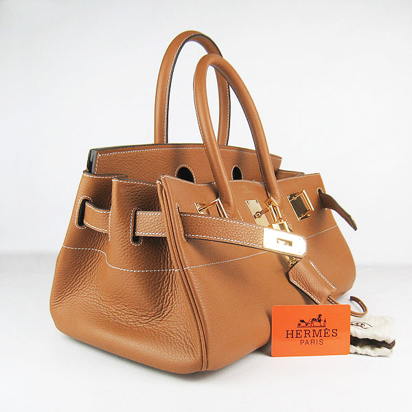 Cheap Hermes Birkin 42cm Replica Togo Leather Bag Light Coffee 62642 - Click Image to Close